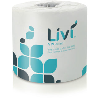 Livi VPG Select Bath Tissue, 2 Ply, 3.75" x 4.06", 500 Sheets/Roll, White, 80/Case (SOL21547)
