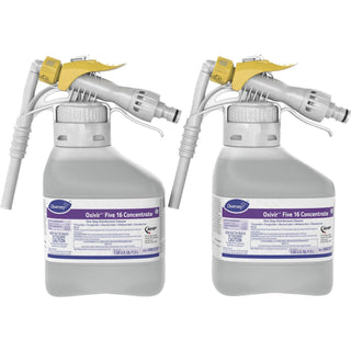 Diversey™ Oxivir Five 16 Concentrate Cleaner - Ready-To-Use/Concentrate Liquid - 50.7 fl oz (1.6 quart) - Characteristic Scent - 2 / Box - Clear (DVO4963357)