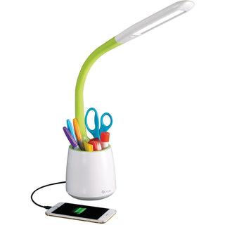 OttLite Desk Lamp - LED - White, Green - Desk Mountable (OTTCS59399SHPR)