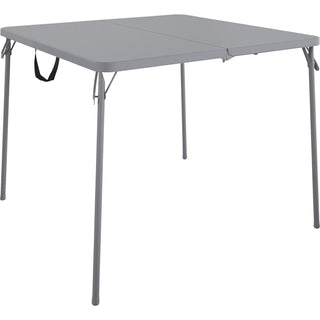Cosco® XL Fold-in-Half Card Table - Four Leg Base 38.50"x 38.50", 29.50", - Gray (CSC14036GRY1E)