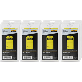 Avery® Preprinted HOLD Inventory Tags - 5.75" Length x 3" Width - 25 / Pack - Card Stock - Yellow (AVE62427)