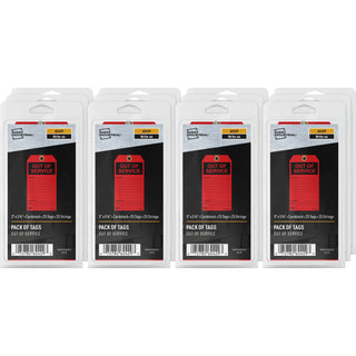 Avery® Preprinted OUT OF SERVICE Red Service Tags - 5.75" Length x 3" Width - 25 / Pack - Card Stock - Red (AVE62429)