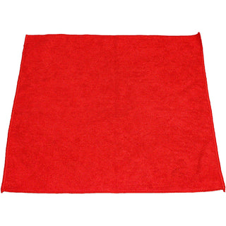 Genuine Joe Standard Terry Cloth - For General Purpose - Lint-free, Mess-free, Washable, Long Lasting - MicroFiber - 12 / Pack - Red (GJO18320)