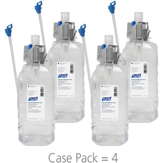 Purell® Professional Mild Foam Soap Refill - Fragrance-free Scent - 50.7 fl oz (1500 mL) - Hand - Clear - Dye-free, Paraben-free, Phthalate-free - 4 / Carton (GOJ856504CT)
