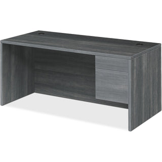 HON® Right Pedestal Desk, 72"Wx36"Dx29-1/2"H, Sterling Ash (HON10585RLS1)