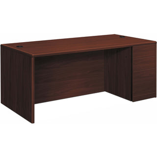 HON® Right Pedestal Desk,4-1/2" Recssd,B/B/F,66"x30"x29-1/2" ,MY (HON10701RNN)