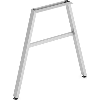 HON® Leg, Angled, f/30"D Mod Worksurfaces, 30"W, Silver (HONLPLLEG30ASVR)