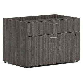 HON® Credenza, Low, Personal, 2-Drawer, 30"x20"x21" , Slate Teak (HONLCL3020BFLS1)