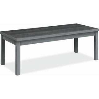 HON® 80000 Series Coffee Table, 48" x 20" x 16" x 1.1", Square Edge, Material: Thermofused Laminate (TFL), Particleboard, Finish: Sterling Ash Laminate (HON80191LS1)