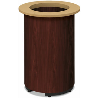 HON® Laminate Cylinder Table Base, 18" dia. x 28h, Mahogany (HONTLRAN)