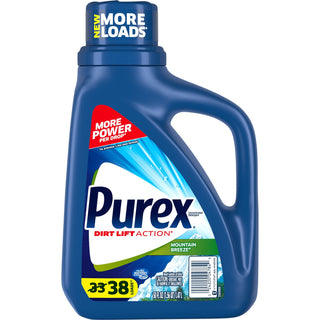 Purex® Mountain Scent Liquid Detergent - Concentrate Liquid - 50 fl oz (1.6 quart) - Mountain Breeze, Outdoor, Springtime Floral Blooms, Crisp Mountain Air Scent - 6 / Carton - Blue (DIA04784)