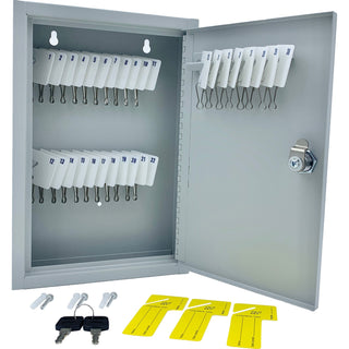 Huron Slotted Heavy-duty Key Cabinet - Keyhole Slot, Heavy Duty, Durable, Locking System (HURHASZ0126)