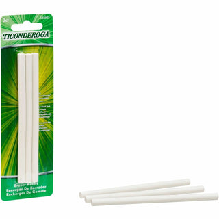 Ticonderoga® Retractable Eraser Refills White 3/pkg - White - 3 / Pack (DIXX38003)