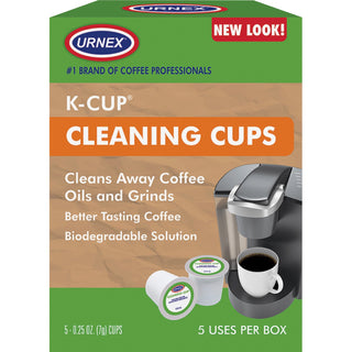 Urnex® Single Brewer Cleaning Cups - For Coffee Brewer - Odorless, Phosphate-free, Biodegradable - 5 / Box - Multi (WMN6001)