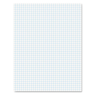 Ampad® Quadrille Pads, Quadrille Rule (4 sq/in), 50 White (Heavyweight 20 lb Bond) 8.5 x 11 Sheets (AMP22000)