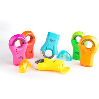 Serve® Serve Ring Eraser & Sharpener - Plastic - Multicolor - 1 Each (SRVRING8KTKR)
