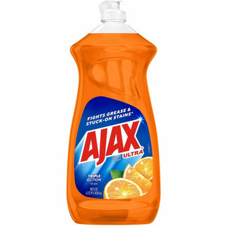 Ajax® Triple Action Dish Soap - Liquid - 28 fl oz (0.9 quart) - Orange Scent - 9 / Carton (CPC144678CT)