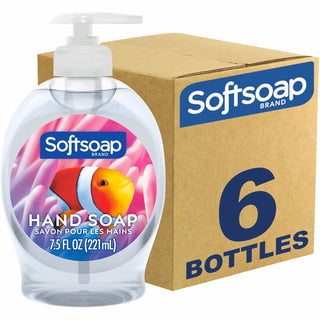Softsoap® Aquarium Hand Soap - Fresh Scent Scent - 7.5 fl oz (221.8 mL) - 6 / Carton (CPCUS04966ACT)
