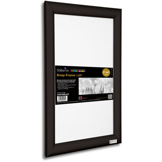 Seco® Classic Snap Frame - 27" x 40" Frame Size - Rectangle - Black - Aluminum - Black (SSCSN2740BLACK)