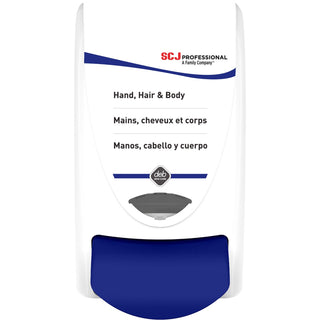 SC Johnson Cleanse Hand, Hair and Body Dispenser - Manual - 1.06 quart Capacity - White (SJNSHW1LDS)