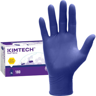 Kimtech™ Vista Nitrile Exam Gloves - X-Large Size, 180 / Box - 4.7 mil Thickness - 9.50" Glove Length (KCC62829)