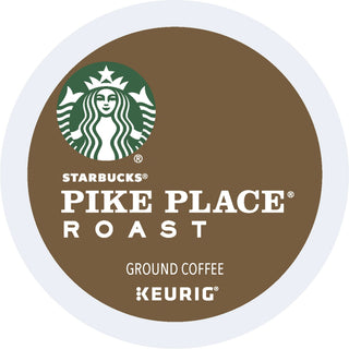 Starbucks® K-Cup Pike Place Roast Coffee, Compatible with Keurig Brewer, Medium, 24/Box, 4/Carton (SBK12434812CT)