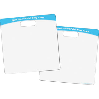 Ashley Blank Smart Poly Busy Board - 10.8" (0.9 ft) Width x 10.8" (0.9 ft) Height - Poly-coated Cardboard Surface - Square - Each (ASH98006)