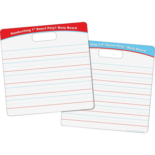 Ashley Handwriting Smart Poly Busy Board - 10.8" (0.9 ft) Width x 10.8" (0.9 ft) Height - Poly-coated Cardboard Surface - Square - Each (ASH98011)