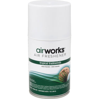 HOSPECO® AirWorks Metered Aerosol Air Fresheners, Tropical Tradewind, 12 / Carton (HOS07908)