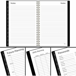 Mead Thicket Monthly Desk Pad Calendar, Compact, 17 3/4" x 11", Weekly/Monthly, 12 Month, January 2025 - December 2025 (AAGCRW42005)