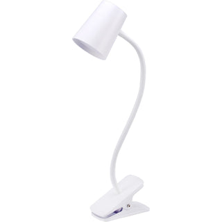 Bostitch® Adjustable LED Clamp Light - 5.20 W LED Bulb - Adjustable, Flexible Neck, Adjustable Head - Silicone - Desk Mountable, Wall Mountable - White (BOSLED2103)