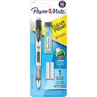 Papermate® Clearpoint Mechanical Pencils - 0.7 mm Lead Diameter - Black Barrel - 1 Pack (PAP2164289)