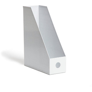 U Brands Perforated Magazine Holder - 1 Pocket(s) - White - Metal (UBR5716U0106)