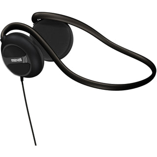 Maxell® NB201 Stereo Neckband Headphones, Black, 49.5" Cord (MAX190316)