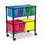 Alera® Two-Tier Rolling File Cart, 26w x 14d x 29.5h, Black (ALEFW601426BL)