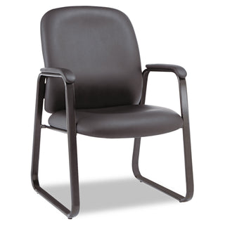 Alera® Genaro High-Back Guest Chair, 24.60" x 24.80" x 36.61", Black Seat/Black Back, Black Base (ALEGE43LS10B)