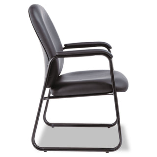 Alera® Genaro High-Back Guest Chair, 24.60" x 24.80" x 36.61", Black Seat/Black Back, Black Base (ALEGE43LS10B)