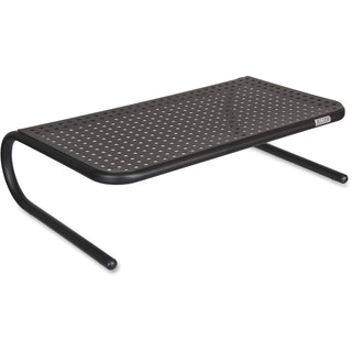 Allsop® Large Metal Monitor Stand - 5.3", x 18.5" x 12.3" Depth - Powder Coated - Metal, Steel - Black (ASP30336V2)