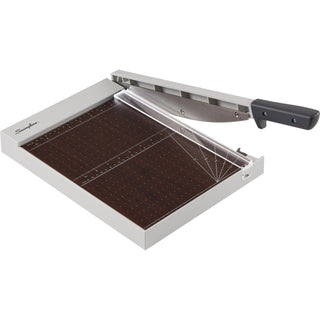 Swingline® ClassicCut Guillotine Wood Trimmer - 10 Sheet Cutting Capacity - 12" Cutting Length - Safety Latch - Solid Wood - Gray (SWI10011)