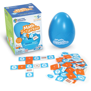 Learning Resources Math Scramble Game - Theme/Subject: Learning - Skill Learning: Mathematics, Scrambled Letter, Addition, Subtraction - Multi (LRNLER9131)