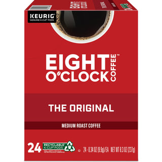 Eight O'Clock® K-Cup Original Coffee, Compatible with Keurig Brewer, Medium, 24/Box (GMT0657)