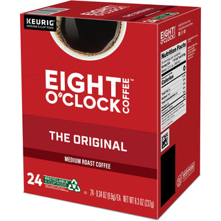 Eight O'Clock® K-Cup Original Coffee, Compatible with Keurig Brewer, Medium, 24/Box (GMT0657)
