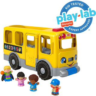 Fisher-Price Little People Toddler Learning Toy, Big Yellow School Bus Musical Push Toy - 1-5 Year Age - Yellow (FIPGLT75)