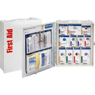 First Aid Only™ ANSI 2015 SmartCompliance General Business First Aid Station Class A, No Meds, 25 People, 94 Pieces, Metal Case (FAO90578021)