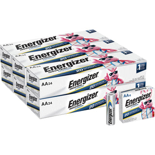 Energizer® Industrial AA Lithium Batteries - For Construction, Facility Maintenance, Medical Center, Office, Classroom - AA (EVELN91CT)