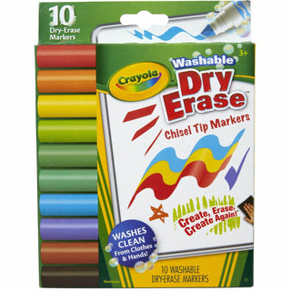 Crayola® Washable Dura-Wedge Tip Dry-Erase Markers - 1 Pack (CYO587733)