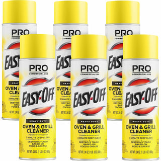 Professional EASY-OFF® Heavy Duty Oven & Grill Cleaner, Spray, 24 fl oz (0.8 quart), Lemon Floral ScentAerosol Spray Can, 6/Carton (RAC85261CT)