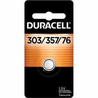 Duracell® 303/357 Silver Oxide Battery, 1.5 V, 6/Box (DURDL303357BX)