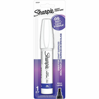 Sharpie® Oil-Based Paint Markers, Bold Marker Point, White Oil Based Ink, 1 Pack (SAN2069067)