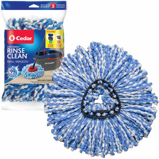 O-Cedar EasyWring Rinse Clean Mop Refill, MicroFiber (FHP168738)